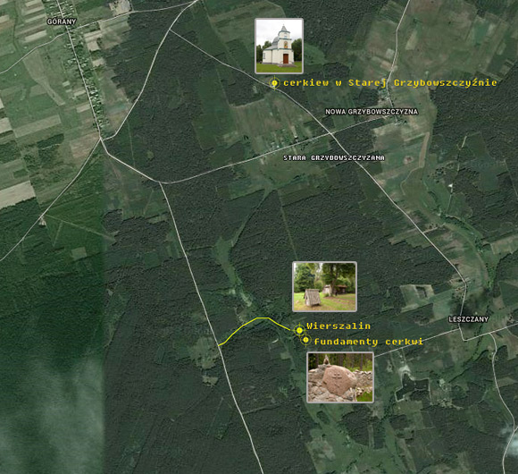 Kliknij aby powiększyć Plan dojazdu do Wierszalina.